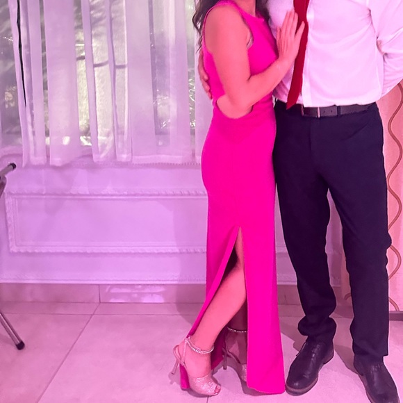 Lulus Always Entrancing Hot Pink Sleeveless Cut-Out Dress - Picture 5 of 8